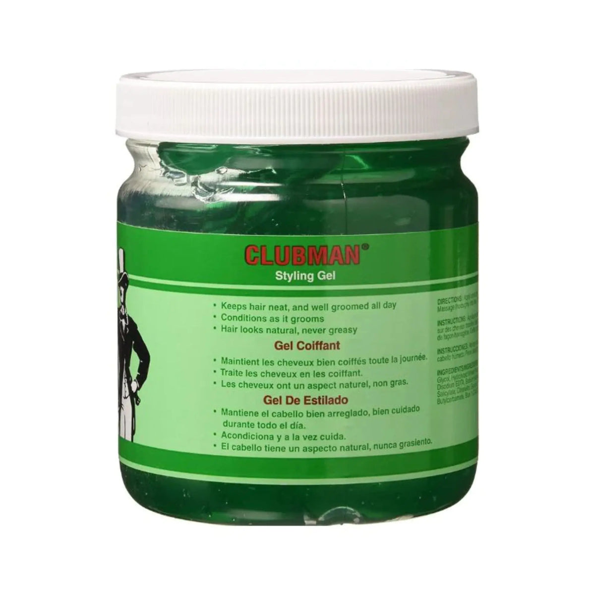 Clubman Pinaud Styling Gel Jar 16oz