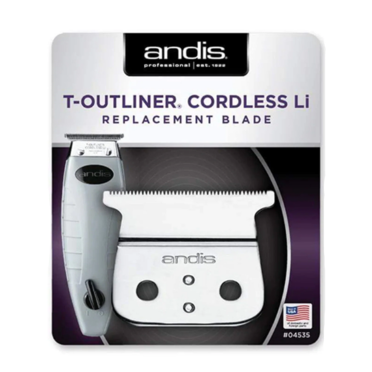 Andis Cordless T-Outliner Li Trimmer T-Blade #04535