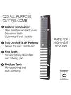 Cricket Carbon C20 All Purpose Cutting Comb