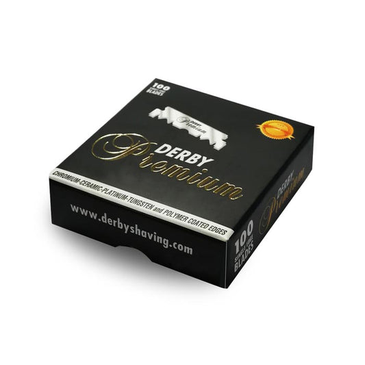 Derby Premium Single Edge Razor Blades - 100 Blades Per Box