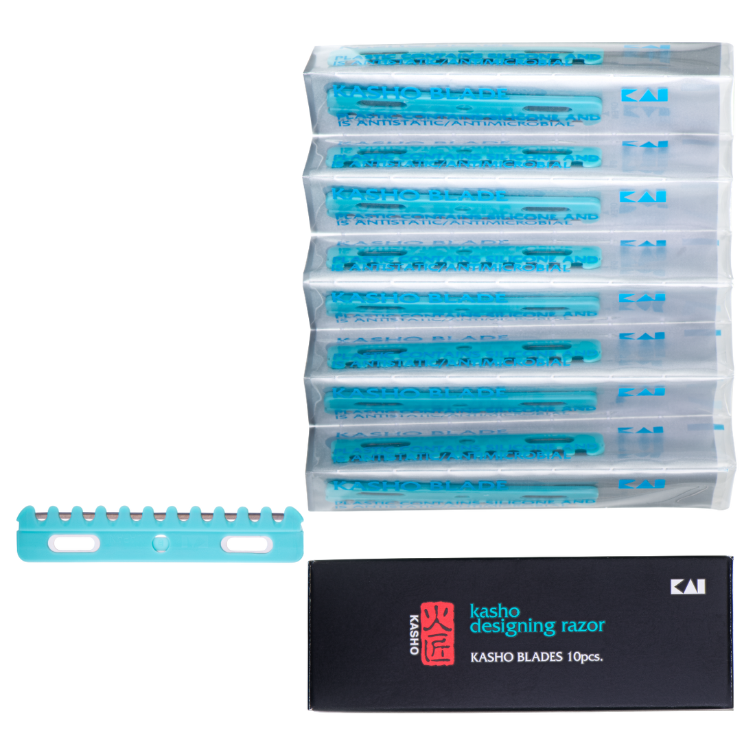 Kasho Designing Razor Blades 10 Pack, individually wrapped blades