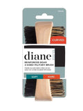 Diane Reinforced Boar 2-Sided Military Brush #D1006