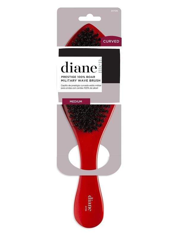 Diane Red Prestige 100% Boar Military Wave Brush #D1726