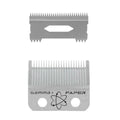 Gamma+ Replacement Fixed Stainless Steel Faper Clipper Blade with Moving Slim Tooth Cutter #GP526S