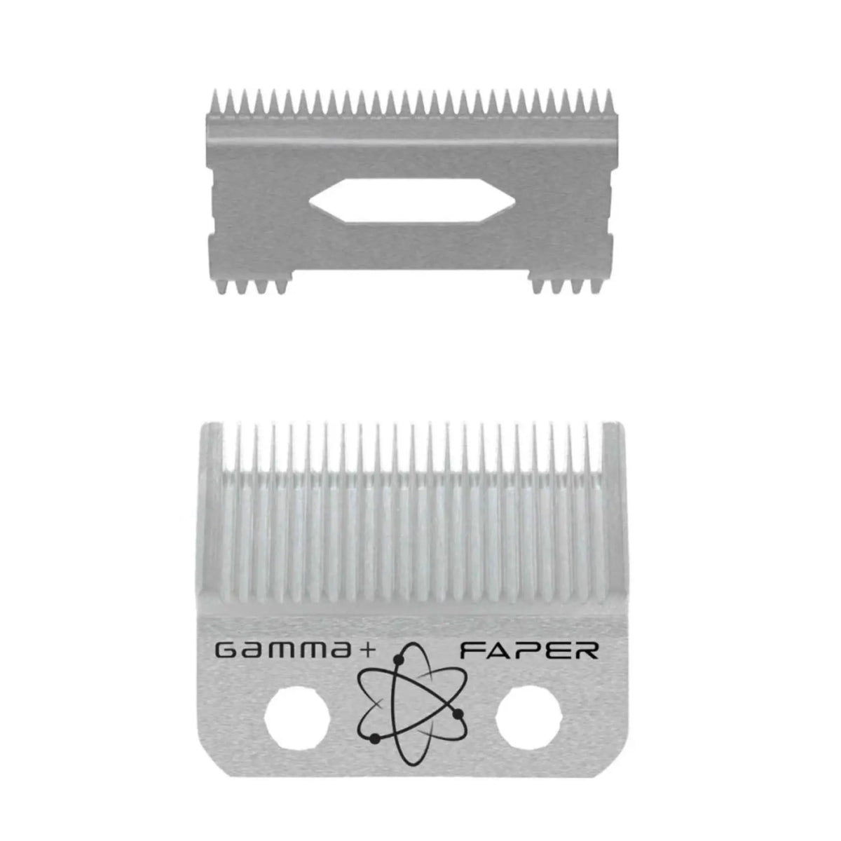 Gamma+ Replacement Fixed Stainless Steel Faper Clipper Blade with Moving Slim Tooth Cutter #GP526S
