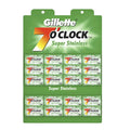100 Razor Blades Gillette 7 O clock Green
