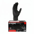 GLOVEWORKS Black Nitrile gloves 5MIL Assorted Sizes