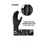 GLOVEWORKS Black Nitrile gloves 5MIL Assorted Sizes