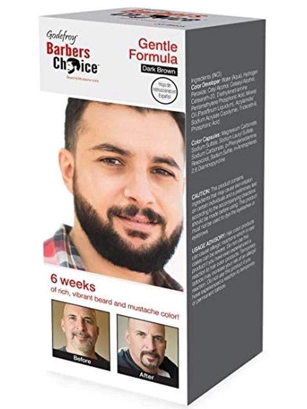 Godefroy Barbers Choice 3 Application Beard and Mustache Color "Dark Brown"