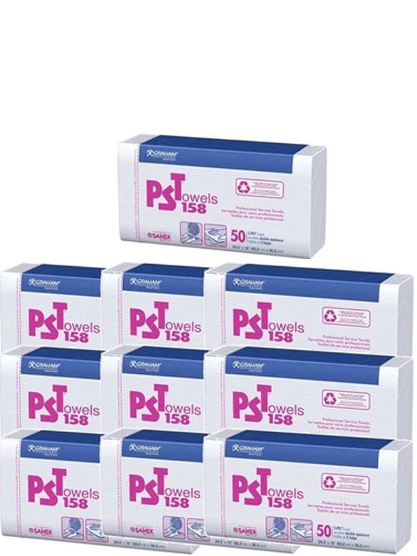 Graham PST Towels 158 - 500 2 Ply Towels (50 2 Ply Towels X 10 Pack)