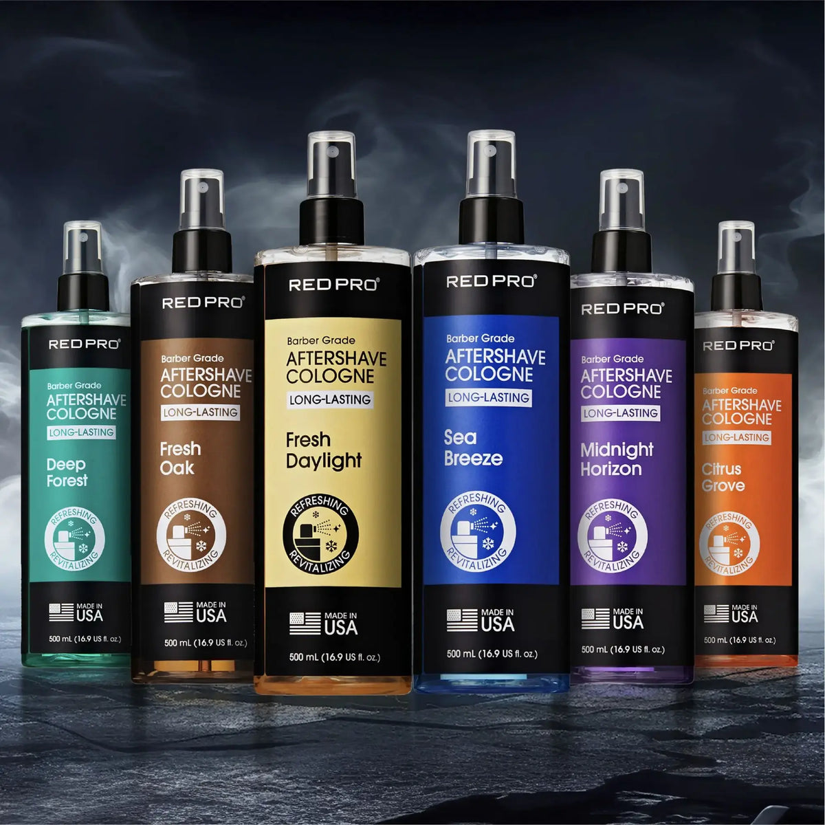 Groomane Cooling Aftershave Cologne for Men – Assorted Scents 500ml