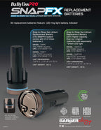 BaBylissPRO SNAPFX Trimmer High Capacity Replacement Battery #FXBPT33