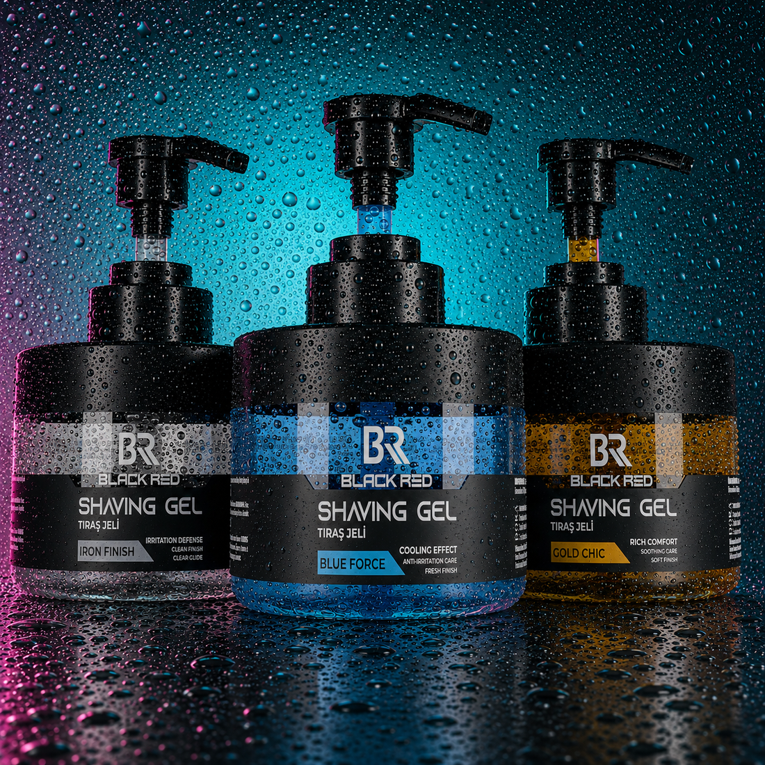 Black Red Shaving Gel Blue Force 500ml