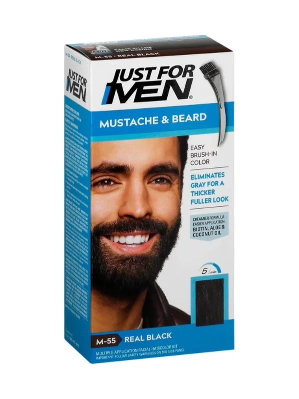 Just For Men New Real Black Mustache and Beard 2 x 05.oz