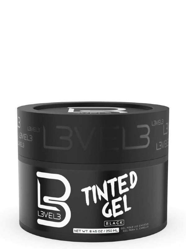 L3VEL3 Tinted Hair Gel Black 250ml #100802