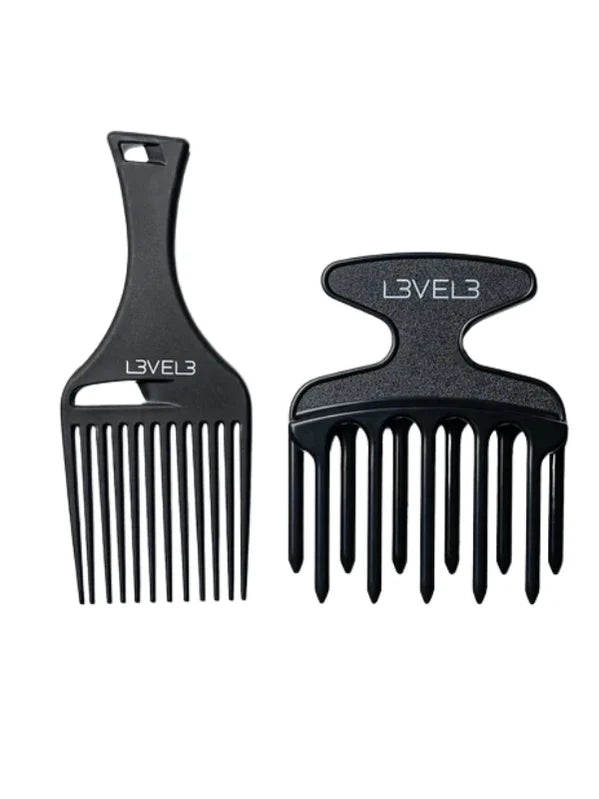 L3VEL3 Hair Pick Comb Set #CS001SET