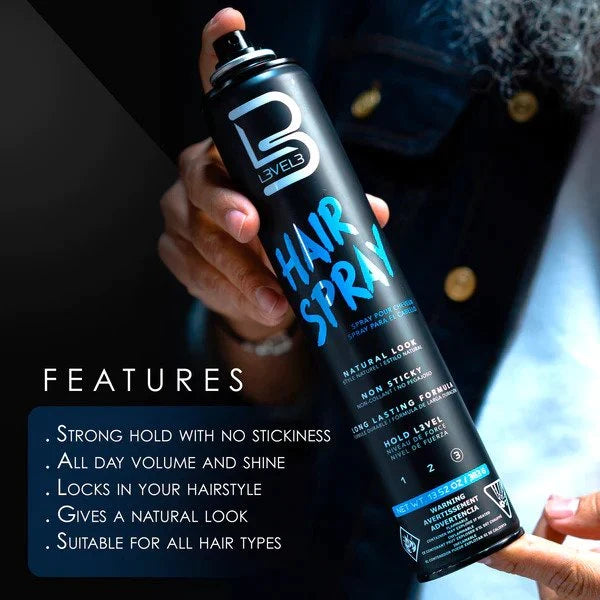 L3VEL3 Hair Spray Assorted Sizes