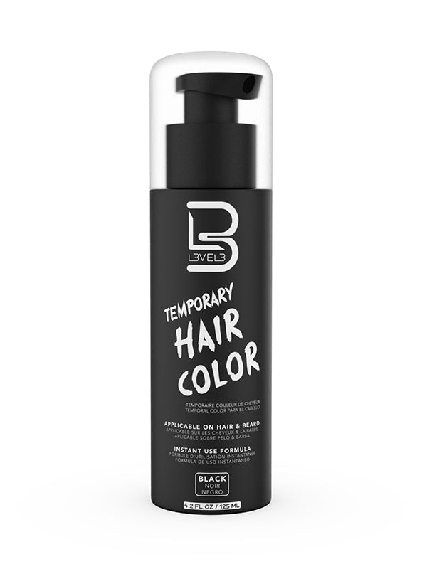 L3VEL3 Temporary Beard & Hair Color Black Dye 125ml #100911