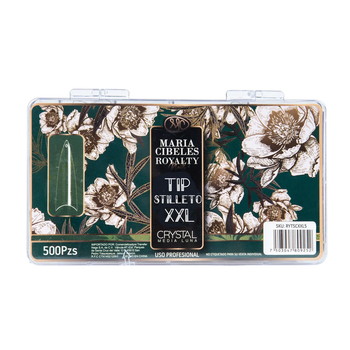 Maria Cibeles Royalty Half Moon Nail Tips 500pc Assorted Styles