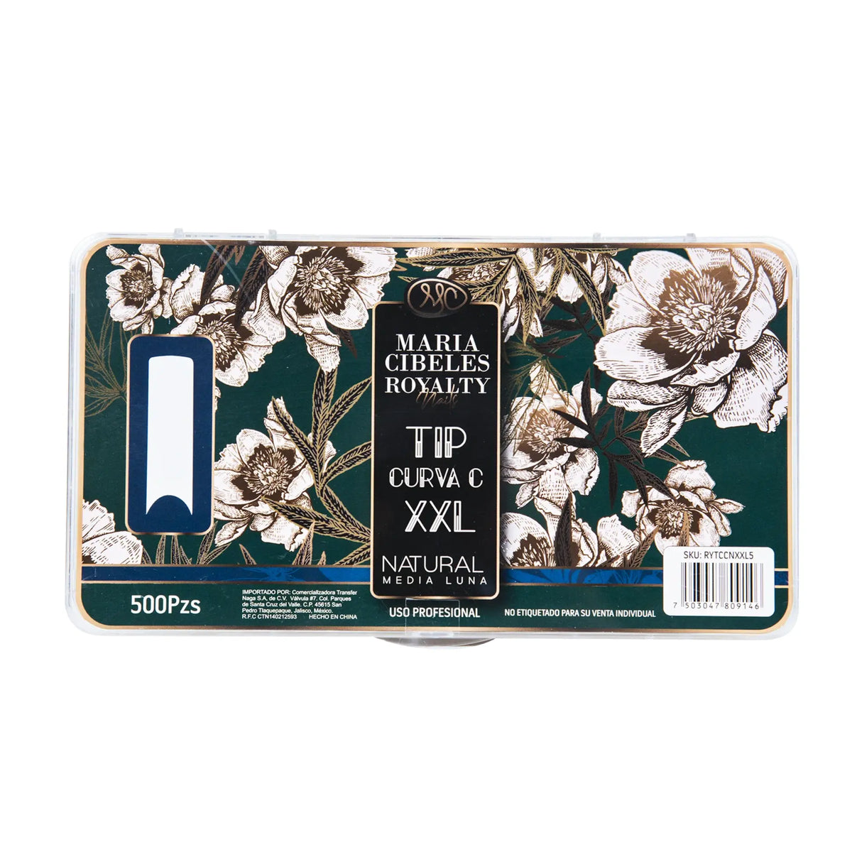 Maria Cibeles Royalty Half Moon Nail Tips 500pc Assorted Styles