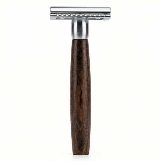 Merkur Safety Razor Closed Comb 49c Ebony Wood