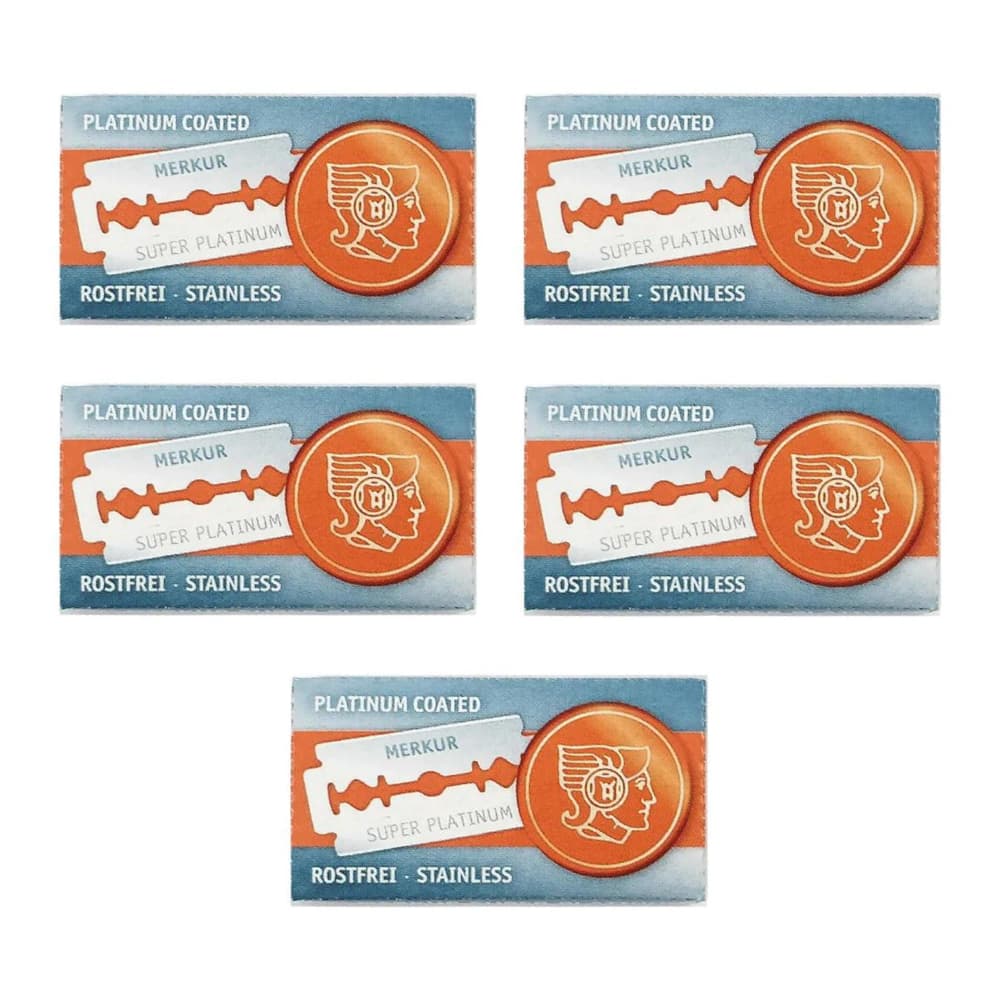 50 Merkur Super Platinum Double Edge Razor Blades