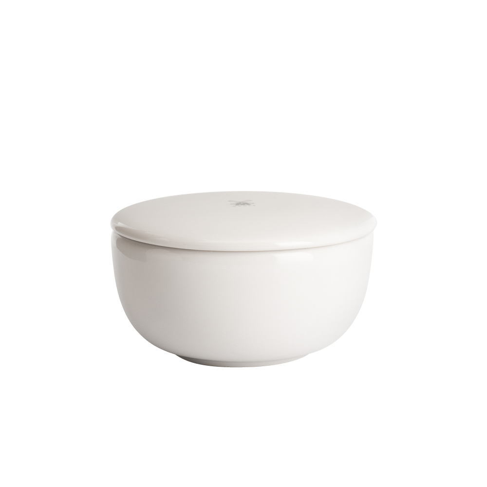 Muhle porcelain shaving soap dish with lid
