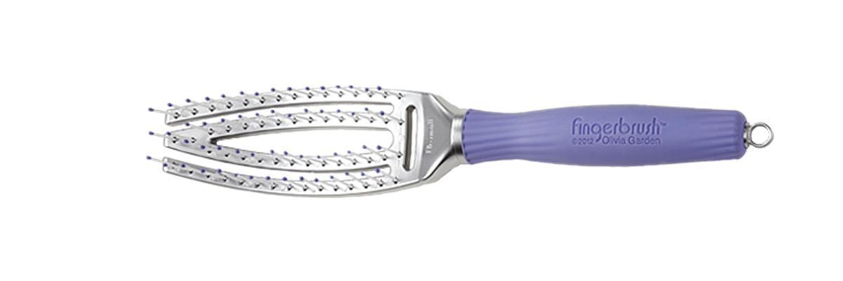 Olivia Garden Finger-brush Curved & Vented Small Ionic Bristles Brush