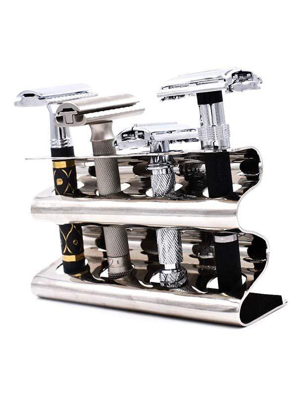 Parker Deluxe Chrome Safety Razor Caddy