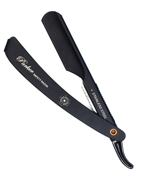 Parker Stainless Steel "Black" Adjustable Barber Razor
