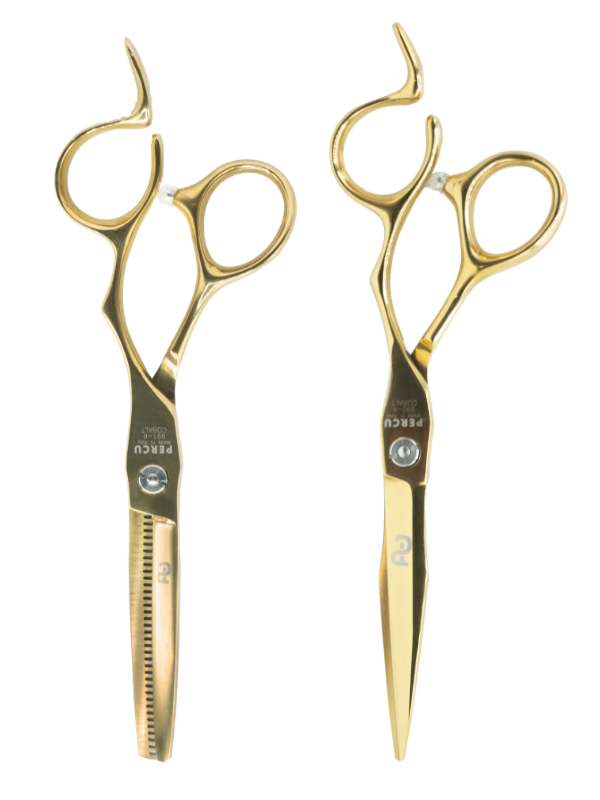 Percu Oblivion Professional Cobalt Shear Set 6'' - Cutting & Thinning Shears