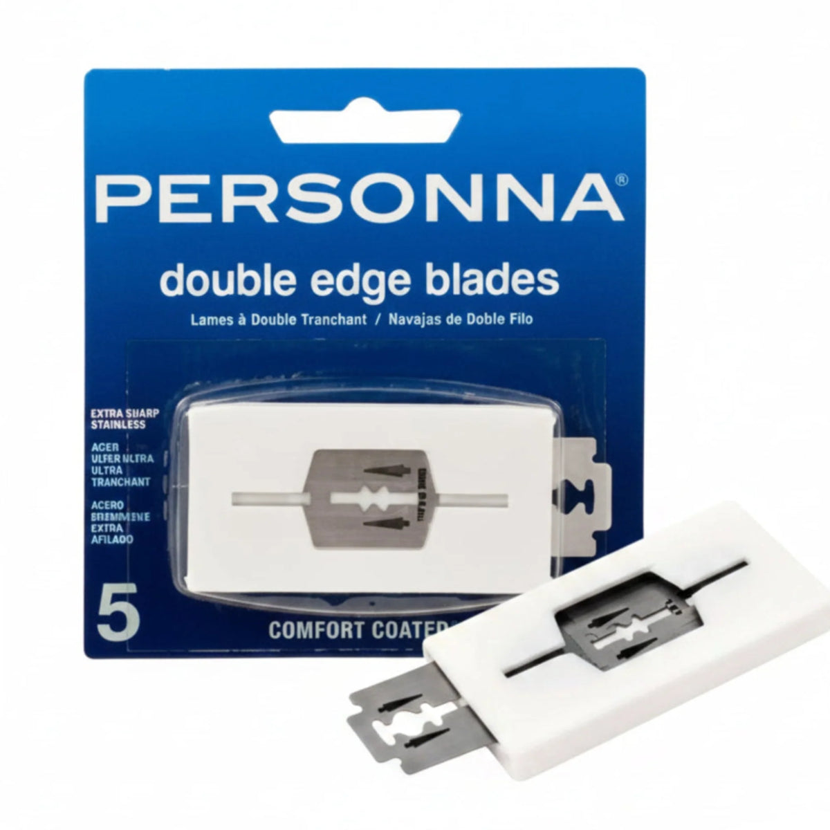 Personna Comfort Coated Double Edge Blades - 5 Pack