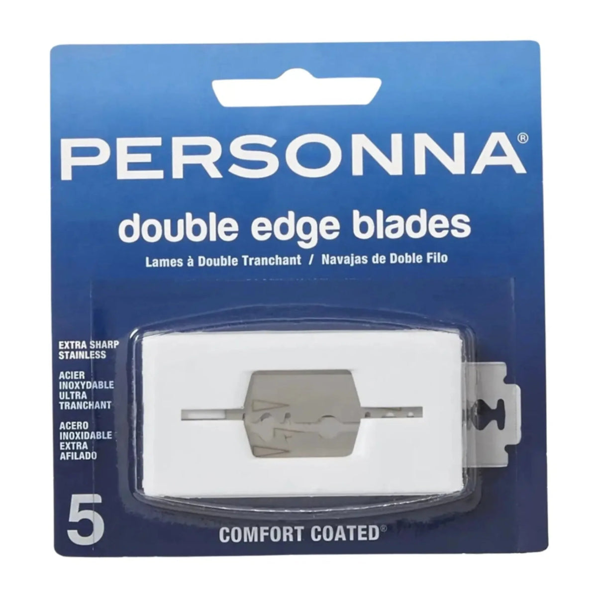 Personna Comfort Coated Double Edge Blades - 5 Pack