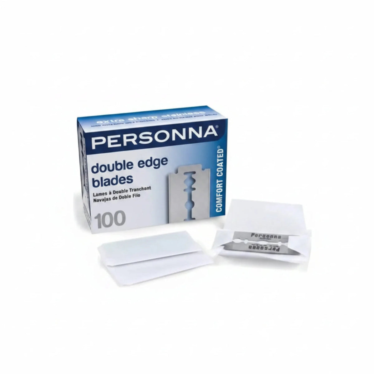 Personna Double Edge Stainless Steel Blades - 100 Blades #BP9020