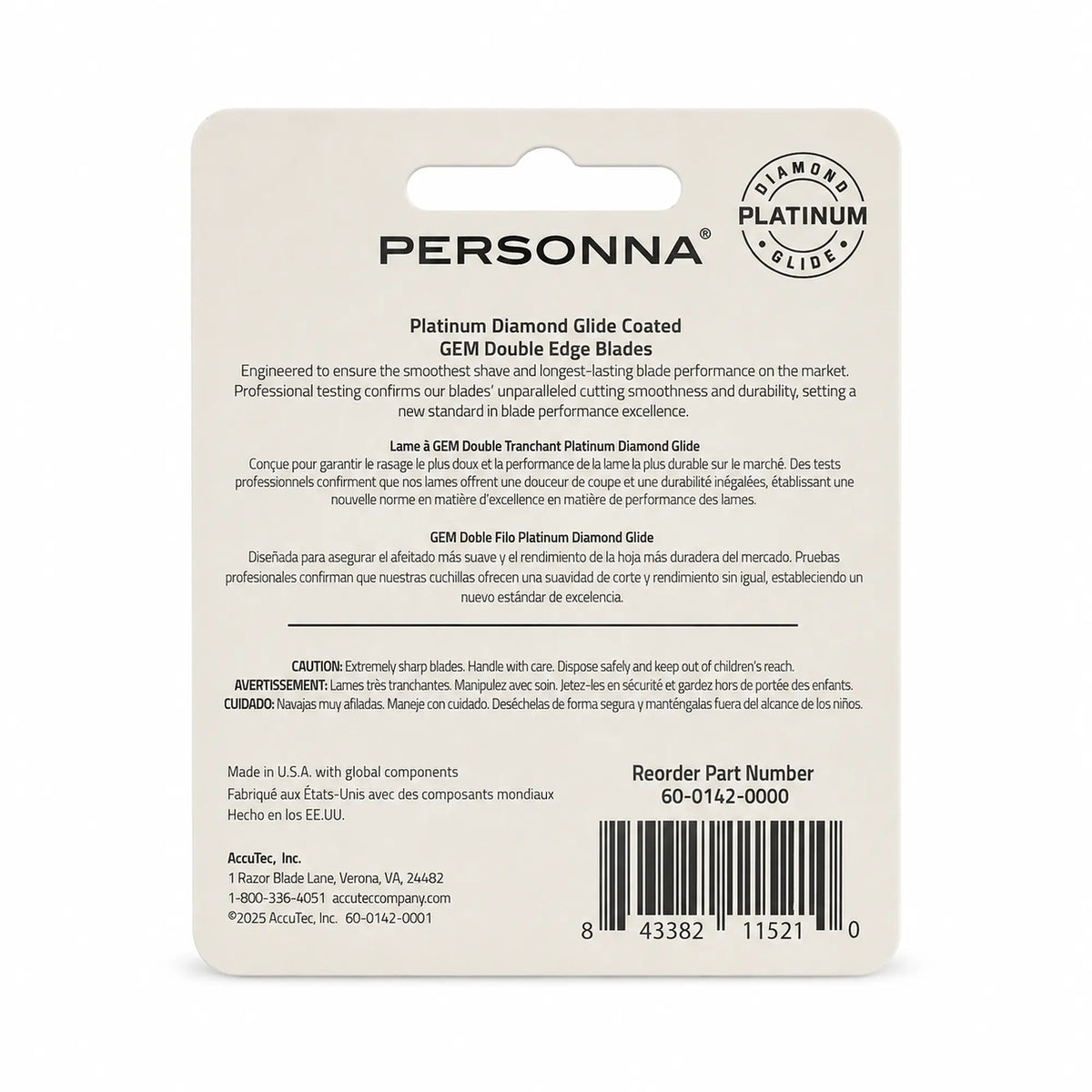 Personna GEM Double Edge Blades 10 CT