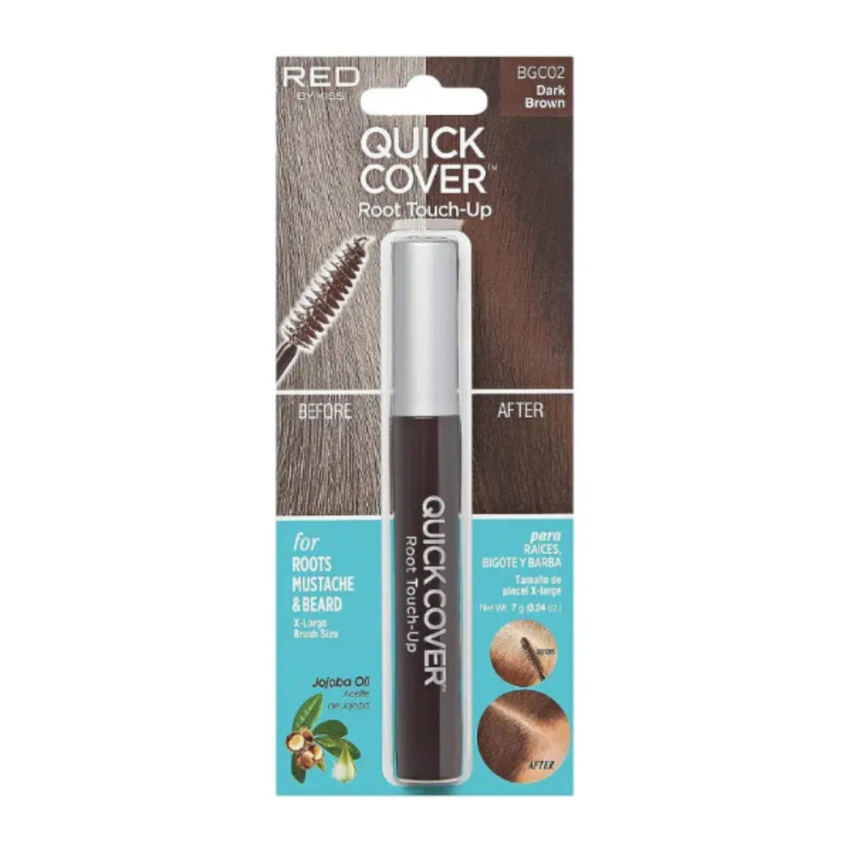 RED by KISS Quick Cover Root Touch-Up Brush - Assorted Colors