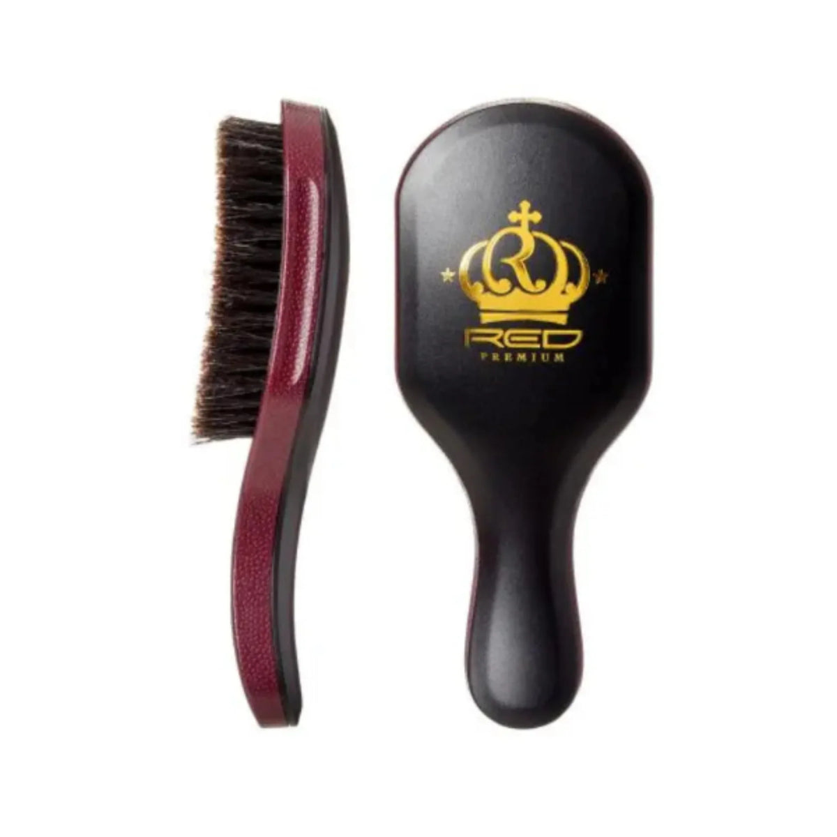 Red Premium Club Brush Curve Mixed 2 in 1 Medium & Hard Burgundy #BR02