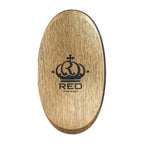 Red Premium Palm Brush Mixed 2 in 1 Medium & Hard Gold Metallic #BR08