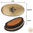Red Premium Palm Brush Mixed 2 in 1 Medium & Hard Gold Metallic #BR08