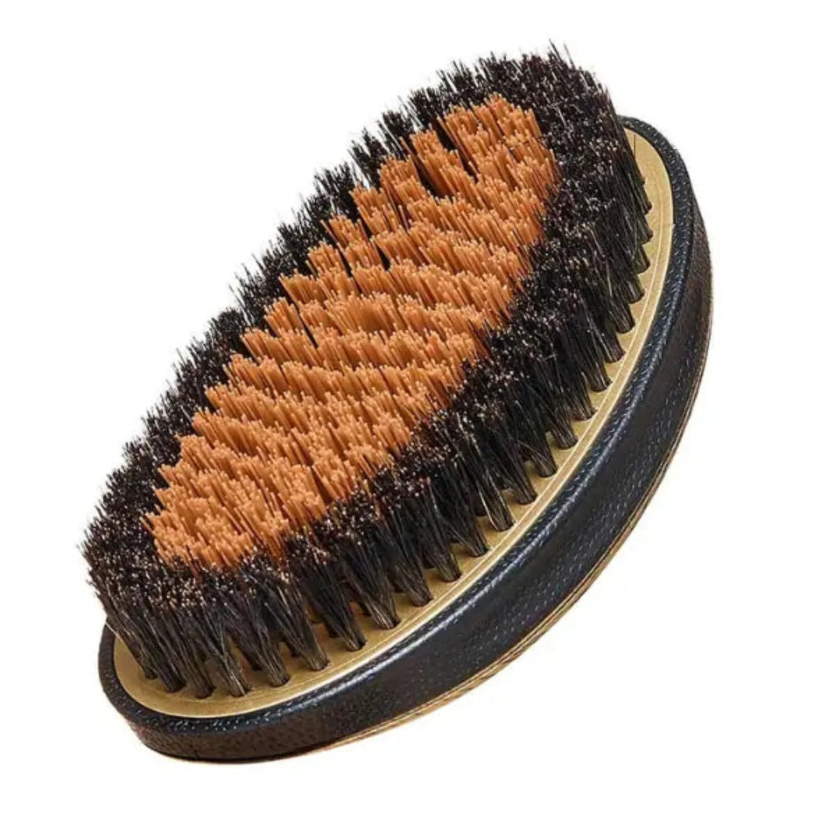 Red Premium Palm Brush Mixed 2 in 1 Medium & Hard Gold Metallic #BR08