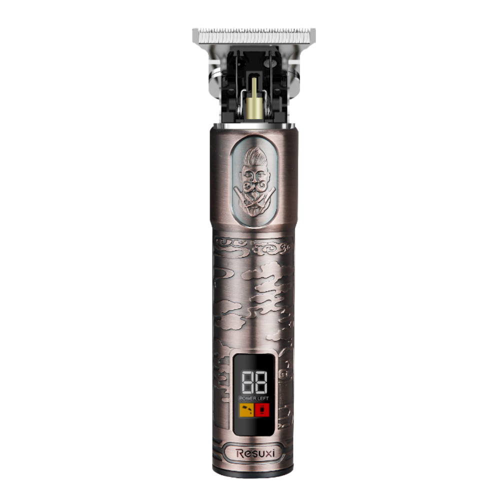 Resuxi Professional Waterproof T-Blade Cordless Trimmer, Rose Gold