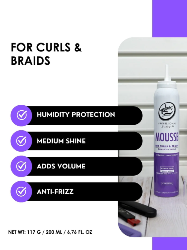 Rolda Curly Hair & Braids Hair Mousse 200ml #453214
