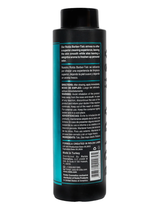 Rolda Men's Barber Talc Powder 250g #222895