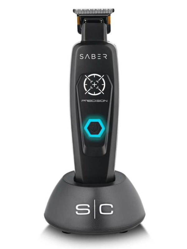StyleCraft Saber Precision Full Metal Body Digital Brushless Motor Cordless Trimmer Black