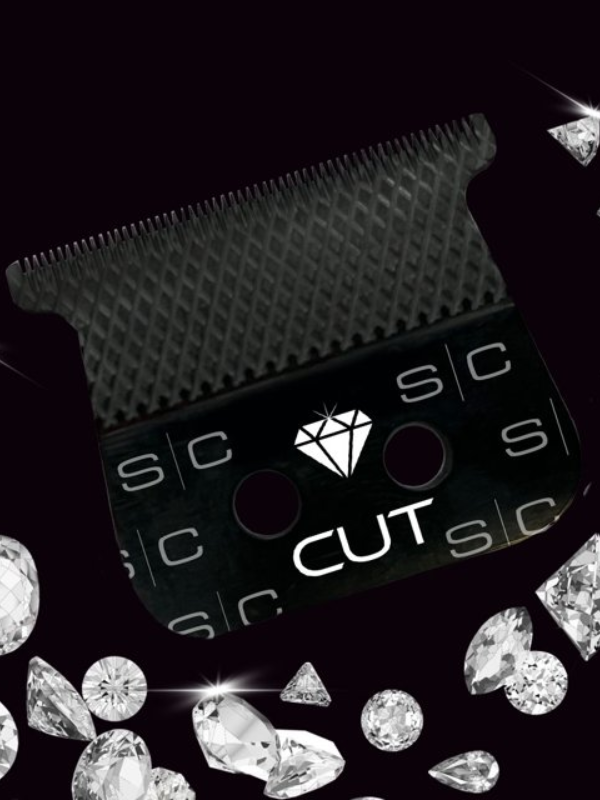 StyleCraft Diamond Cut Fixed Black DLC Hair Trimmer Blade with DLC The One Cutter #SC541B