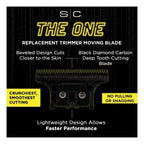 StyleCraft X-Pro Gold Titanium Trimmer Blade with DLC The One Deep Tooth Cutter #SC523GB