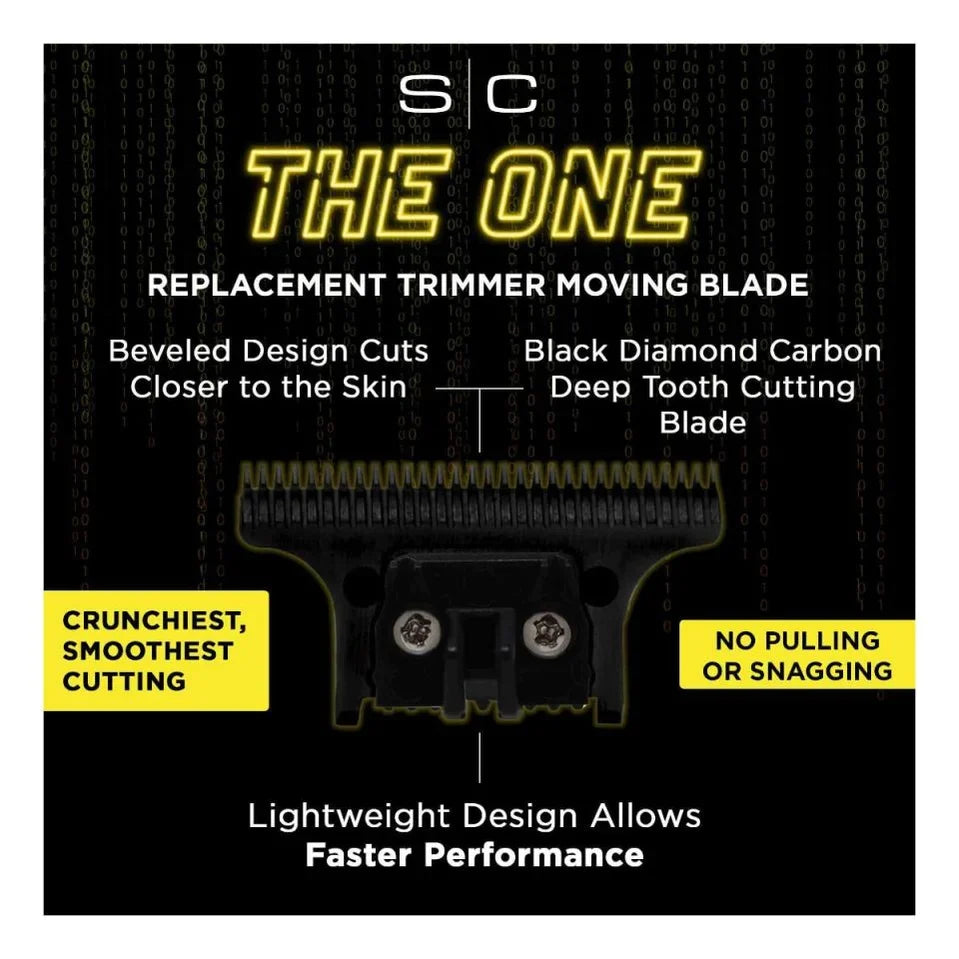 StyleCraft X-Pro Gold Titanium Trimmer Blade with DLC The One Deep Tooth Cutter #SC523GB