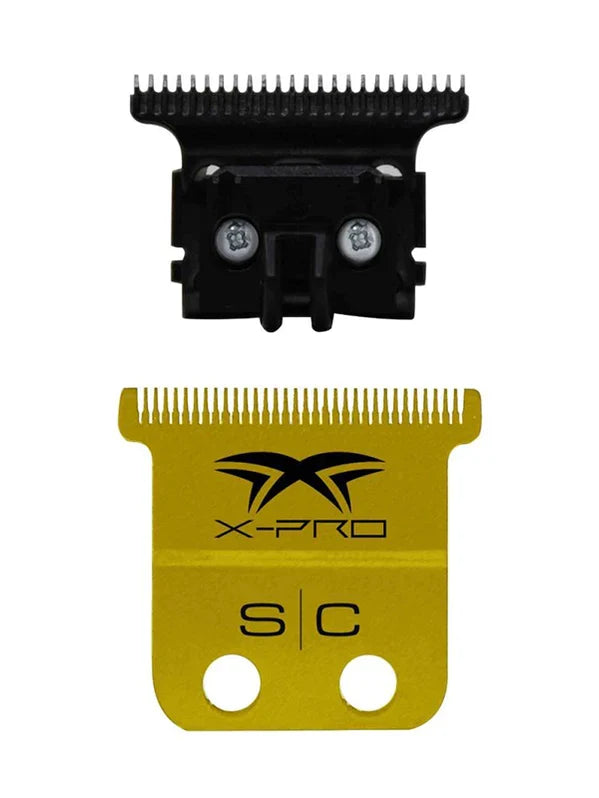 StyleCraft X-Pro Gold Titanium Trimmer Blade with DLC The One Deep Tooth Cutter #SC523GB