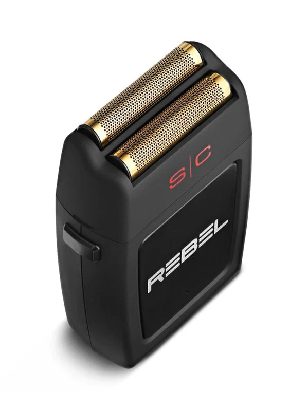 Stylecraft Rebel - Electric Foil Shaver with Super Torque Motor, Gold Titanium Foil Head #SC802B