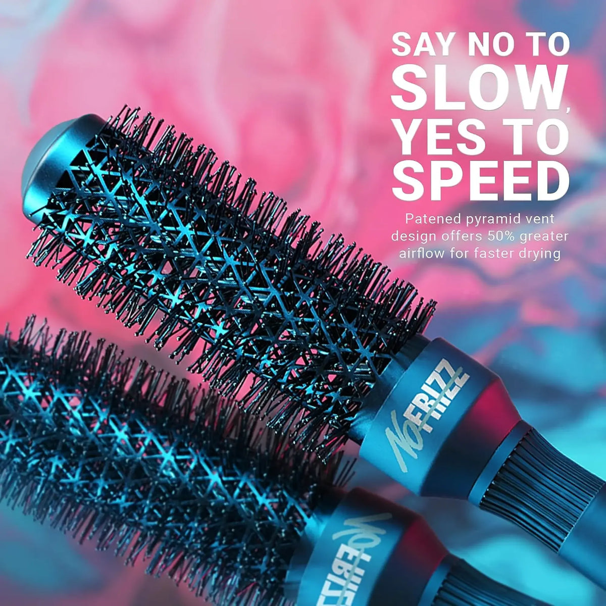 StyleCraft NoFrizz Ion-Infused Round Brush 43mm #SCBRUSH43B